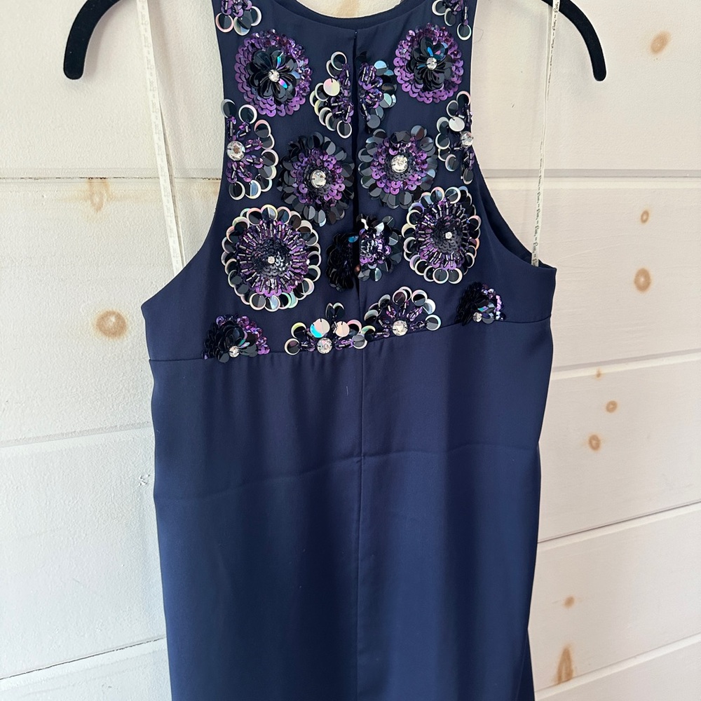Lilly Pulitzer Blue Halter Sheath Cocktail Dress